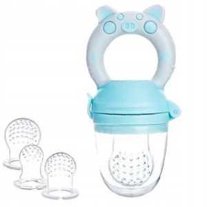 ﻿Mini Tesori Silikonowy GRYZAK do Podawania Pokarmów Owoców + 3 KOŃCÓWKI