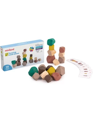 Miniland Drewniane kamienie - 18 m+ rozmiar: onesize