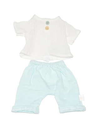 Miniland Ubranko "Sea" w kolorze biało-miętowym dla lalki - 3+ rozmiar: onesize