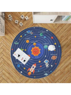 Mioli Dywan w kolorze niebieskim rozmiar: 90x90 cm