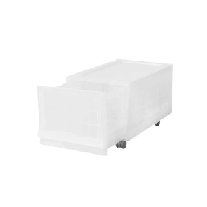 Modułowy pojemnik Wave Junior Mist z kółkami 43,4x 27,2 x 22 cm, wąski - 1 szuflada - kółka Phoenix