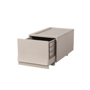 Modułowy pojemnik Wave Junior Wood na kółkach 43,4x 27,2 x 22 cm, wąski - 1 szuflada - kółka Phoenix