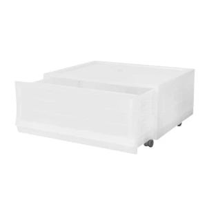 Modułowy pojemnik Wave Mist z kółkami 54,6 x 43,4x 22 cm, szeroki - 1 szuflada - kółka Phoenix
