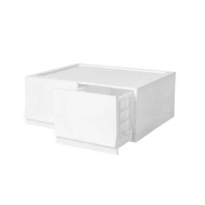 Modułowy pojemnik Wave twin Snow bez kółek 54,6 x 43,4 x 22 cm, szeroki - 2 szuflady Phoenix