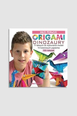 "Moje pierwsze origami. Dinozaury" książka z zadaniami i modelami do złożenia Siedmioróg