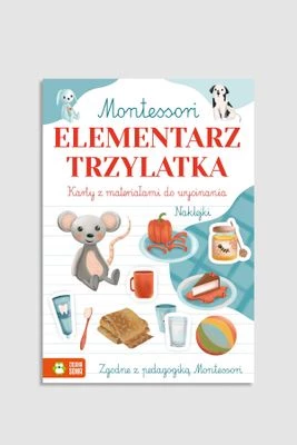 "Montessori. Elementarz trzylatka" książka z zadaniami i naklejkami ZIELONA SOWA