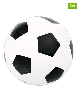 moses. Mini piłeczki (2 szt.) "Football" w kolorze biało-czarnym - 6+ rozmiar: onesize