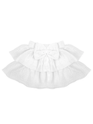 Muślinowa spódnica dziewczęca w kolorze białym Nicol