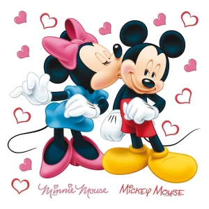 Naklejka Minnie i Mickey, 30 x 30 cm 4-Home