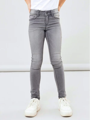 NAME IT Jeansy Polly 13210232 Szary Skinny Fit