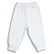 Nanaf Organic Basic, spodnie pumpy, regulowany rozmiar, białe, rozmiar 68