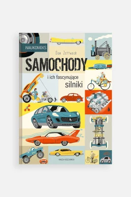 "Naukomiks. Samochody i ich fascynujące silniki" książka edukacyjna Nasza Księgarnia