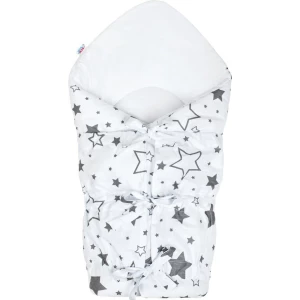 New Baby Classic Lace-up Wrap Grey Stars Newbaby