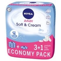 Nivea Baby Soft & Cream chusteczki 4 x 63 szt.