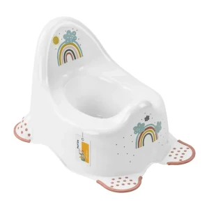 Nocnik dziecięcy z elementami antypoślizgowymi Adam Biały Rainbow