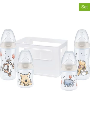 NUK 5-częściowy zestaw "First Choice+ - Winnie" w kolorze kremowym ze wzorem rozmiar: onesize