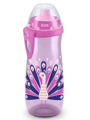 NUK Butelka "Sports Cup" w kolorze różowym ze wzorem - 450 ml rozmiar: onesize