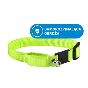 Obroża samorozpinająca dla zwierzaka Zielony