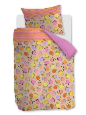 Oilily Komplet pościeli "Vitamin" w kolorze kremowym ze wzorem rozmiar: 100x135 cm