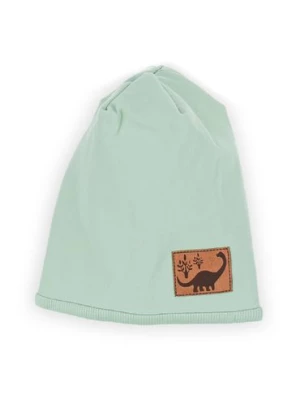 Oliwkowa czapka beanie dla niemowlaka z bawełny Nicol