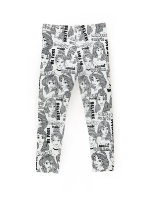 Original Marines Legginsy DISNEY DCAV3655F Biały Slim Fit