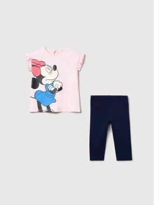 OVS Komplet t-shirt i legginsy DISNEY 1487486 Różowy Regular Fit