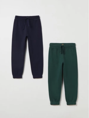 OVS Spodnie dresowe 1842745 Zielony Regular Fit