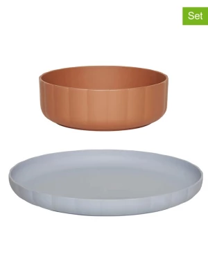 OYOY mini 2-częściowy zestaw "Pullo" w kolorze jasnobrązowo-błękitnym rozmiar: onesize