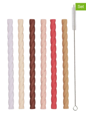 OYOY mini 6-częściowy zestaw słomek "Mellow" w różnych kolorach - dł. 16 cm rozmiar: onesize