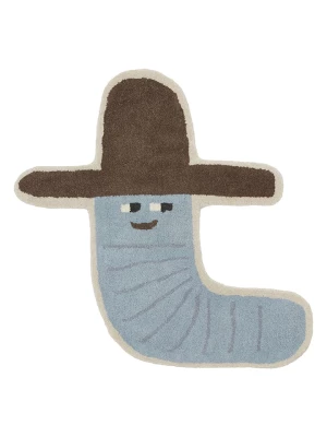 OYOY mini Dywan "Calle Cowboy" w kolorze błękitnym - 85 x 82 cm rozmiar: onesize