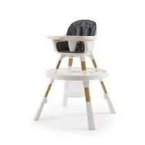 Oyster Home Highchair Krzesełko do karmienia 4w1 - Moon, szare