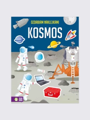 "Ozdabiam naklejkami. Kosmos" książka z zadaniami ZIELONA SOWA