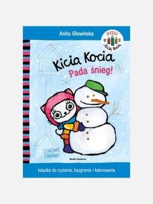 "Pada śnieg. Kicia Kocia" kolorowanka dla dzieci MEDIA RODZINA