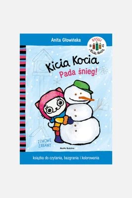 "Pada śnieg. Kicia Kocia" kolorowanka dla dzieci MEDIA RODZINA