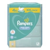 Pampers Chusteczki nawilżane Fresh Clean 4 x 80 szt.