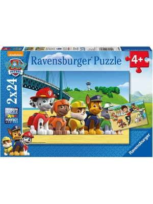 Paw Patrol 24-częściowe puzzle (2 szt.) "Heroic dogs" - 4+ rozmiar: onesize