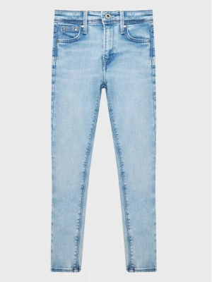 Pepe Jeans Jeansy Pixlette High PG201542PE2 Błękitny Skinny Fit