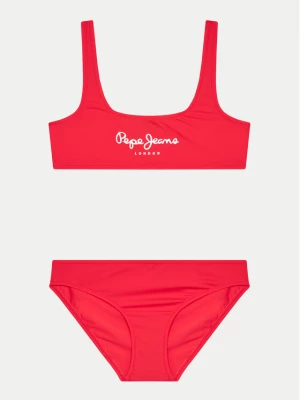 Pepe Jeans Strój kąpielowy Pepe Sc Bikini Set PGB10406 Czerwony