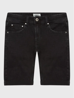 Pepe Jeans Szorty jeansowe Becket Short PB800692XR0 Czarny Slim Fit