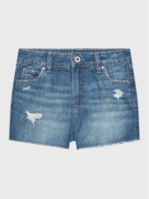 Pepe Jeans Szorty jeansowe Patty Short PG800783MR1 Niebieski Regular Fit