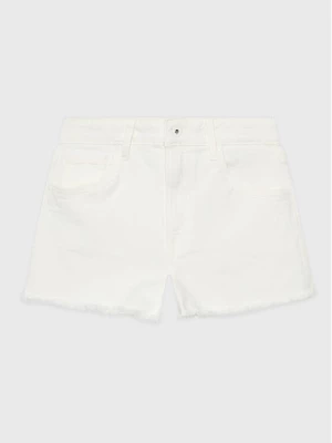 Pepe Jeans Szorty jeansowe Patty Short PG800783TR0 Biały Regular Fit