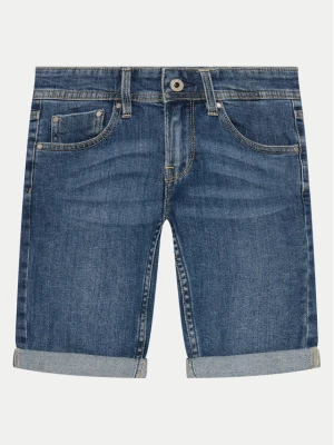 Pepe Jeans Szorty jeansowe Slim Short Jr PB800791MR5 Niebieski Slim Fit
