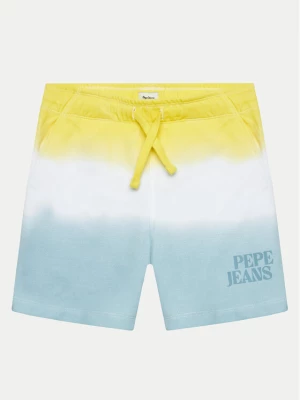 Pepe Jeans Szorty materiałowe Telio PB800786 Niebieski Regular Fit