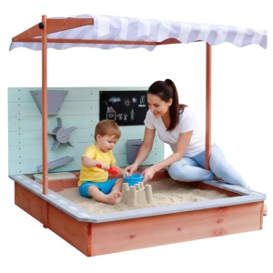 PIASKOWNICA DREWNIANA 120CM Z DASZKIEM IMPREGNOWANA AKCESORIA LULIIO SABLO