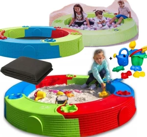 ﻿Piaskownica Marmat 170x21 cm z podkładem na piasek + komplet zabawek GRATIS