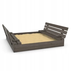 ﻿Piaskownica Składana z Ławkami 150x150 RÓŻNE KOLORY