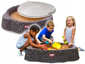 ﻿Piaskownica WOODLAND SAND PIT PIEŃ Little Tikes Pieniek + pokrywa ATESTY