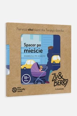 "Pierwsza ekoksiążeczka Twojego dziecka. Podróżuj po książce: Spacer po mieście" książka obrazkowa MUDUKO