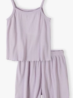 Piżama dziewczęca fioletowa w prażki 5.10.15.