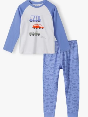 Piżama z nadrukiem aut i długim rękawem dla chłopca 5.10.15.